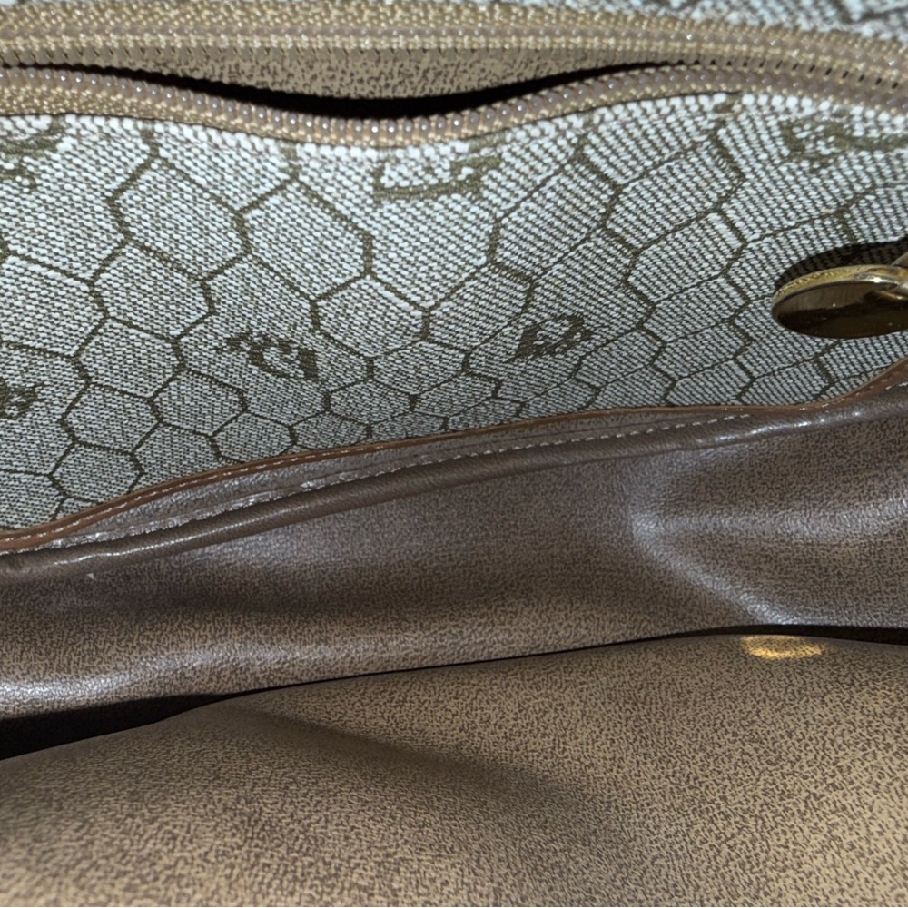 CHRISTIAN DIOR VINTAGE HONEY COMB BAG WITH STRAP - Picture 6 of 11